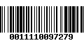 Código de Barras 0011110097279