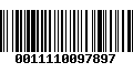 Código de Barras 0011110097897