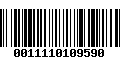 Código de Barras 0011110109590