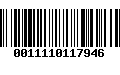 Código de Barras 0011110117946