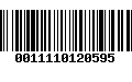 Código de Barras 0011110120595