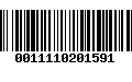 Código de Barras 0011110201591