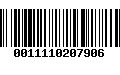 Código de Barras 0011110207906