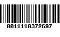 Código de Barras 0011110372697