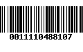 Código de Barras 0011110488107