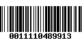 Código de Barras 0011110489913