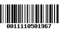 Código de Barras 0011110501967