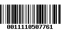 Código de Barras 0011110507761