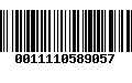 Código de Barras 0011110589057