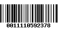 Código de Barras 0011110592378