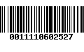 Código de Barras 0011110602527