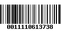 Código de Barras 0011110613738