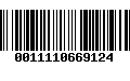 Código de Barras 0011110669124