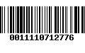 Código de Barras 0011110712776