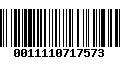 Código de Barras 0011110717573