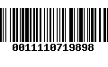 Código de Barras 0011110719898