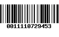 Código de Barras 0011110729453