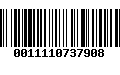 Código de Barras 0011110737908