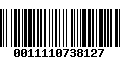 Código de Barras 0011110738127