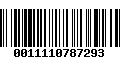 Código de Barras 0011110787293