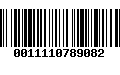 Código de Barras 0011110789082