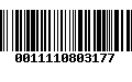 Código de Barras 0011110803177