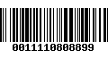 Código de Barras 0011110808899