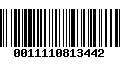 Código de Barras 0011110813442