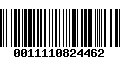 Código de Barras 0011110824462