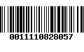 Código de Barras 0011110828057