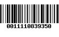 Código de Barras 0011110839350