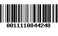 Código de Barras 0011110844248