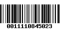 Código de Barras 0011110845023