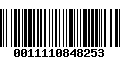 Código de Barras 0011110848253