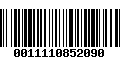 Código de Barras 0011110852090