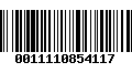 Código de Barras 0011110854117