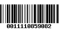 Código de Barras 0011110859082