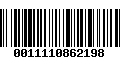 Código de Barras 0011110862198