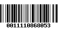 Código de Barras 0011110868053