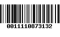 Código de Barras 0011110873132