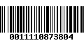 Código de Barras 0011110873804