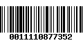 Código de Barras 0011110877352