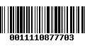 Código de Barras 0011110877703