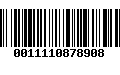 Código de Barras 0011110878908