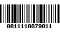 Código de Barras 0011110879011