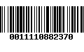 Código de Barras 0011110882370