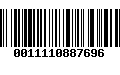 Código de Barras 0011110887696