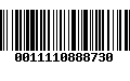 Código de Barras 0011110888730