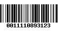 Código de Barras 0011110893123