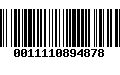 Código de Barras 0011110894878